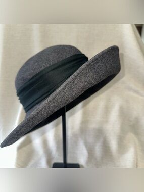 Inatoo Bollman Hat Co  Gray Wool Felt with Black wool trim